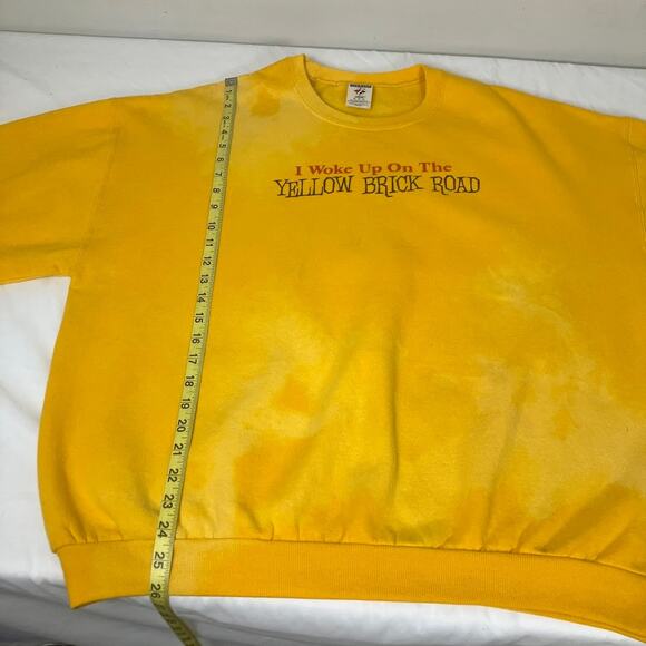 I Woke Up On The Yellow Brick Road Custom Wizard of Oz Vintage Sweatshirt XL - Picture 7 of 8
